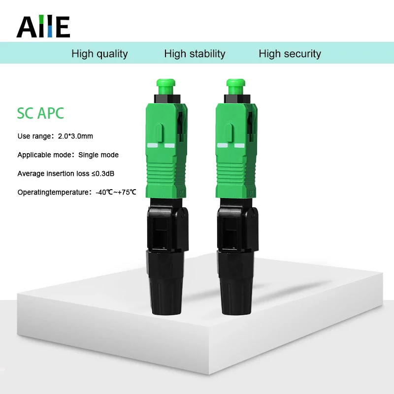 Embedded SC APC Fiber Optic Connector, Single Mode, Fast Connector, SC Adapter, Field Assembly, Free Shipping, 50-400Pcs
Embedded SC APC Fiber Optic Connector, Single Mode, Fast Connector, SC Adapter, Field Assembly, Free Shipping, 50-400Pcs