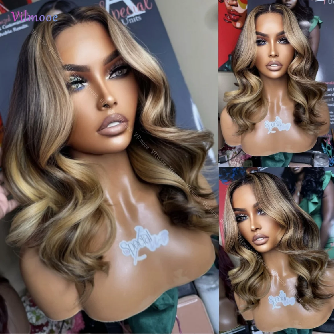 Dark Rooted #4/27 Highlights Brown Blonde Body Wave 100% Human Hair Wig 200% Full Density 5x5 Silk Base Lace Wigs For Women
Dark Rooted #4/27 Highlights Brown Blonde Body Wave 100% Human Hair Wig 200% Full Density 5x5 Silk Base Lace Wigs For Women