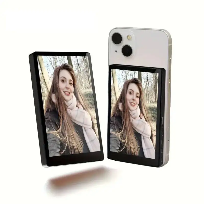 Smartphone Wireless Magnetic Monitor Screen For Smartphone Vlog Live Stream Video Recording Outdoor Selfie Assistance
Smartphone Wireless Magnetic Monitor Screen For Smartphone Vlog Live Stream Video Recording Outdoor Selfie Assistance