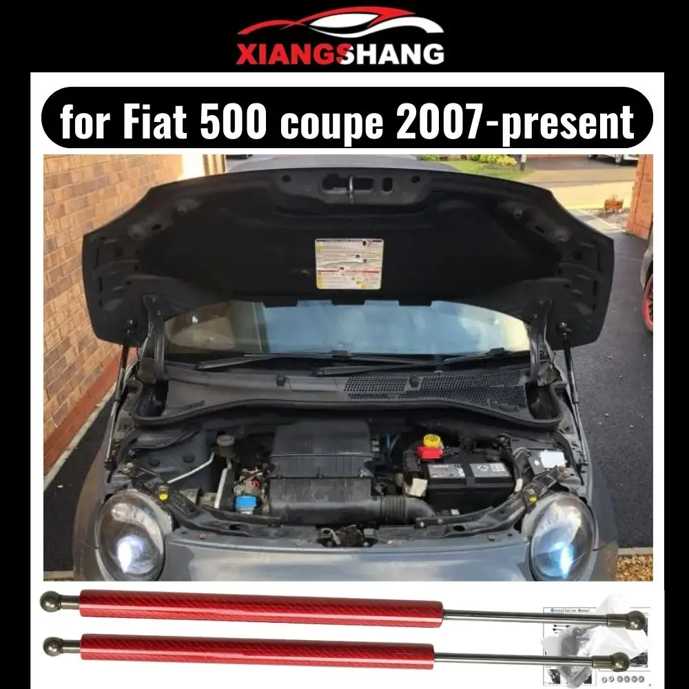 Bonnet Hood Struts for Fiat 500 2007-present Lift Supports Front Cover Modify Gas Damper Spring Shock No-Drill
Bonnet Hood Struts for Fiat 500 2007-present Lift Supports Front Cover Modify Gas Damper Spring Shock No-Drill