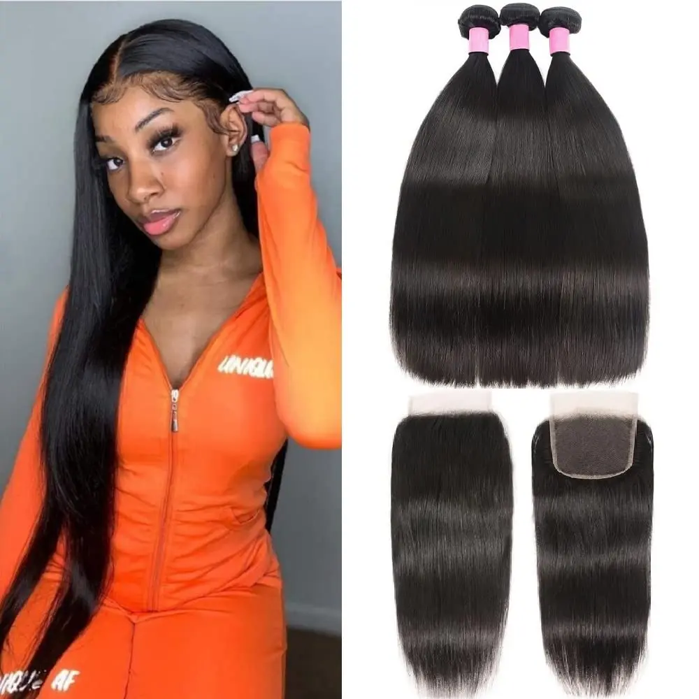 Malaysia Human Hair Bundles with Closure (18 20 22+16) 10A Straight Bundles with Closure 100% Unprocessed Virgin Straight Hair
Malaysia Human Hair Bundles with Closure (18 20 22+16) 10A Straight Bundles with Closure 100% Unprocessed Virgin Straight Hair