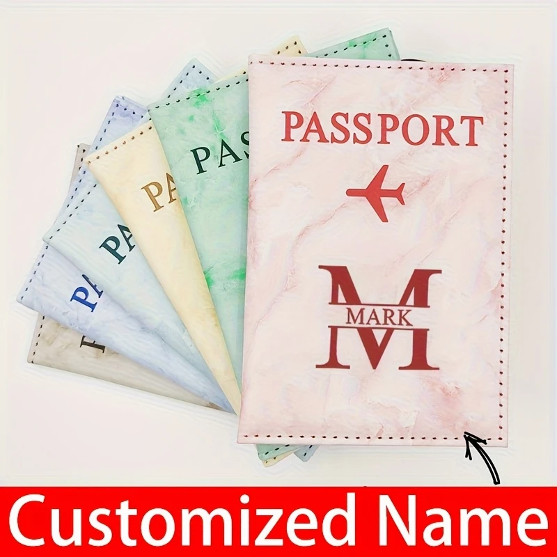 Personalized Text Name Pattern Passport Cover, PU Passport Cover , Travel Flight Passport Bag, for Students Returning to School
Personalized Text Name Pattern Passport Cover, PU Passport Cover , Travel Flight Passport Bag, for Students Returning to School