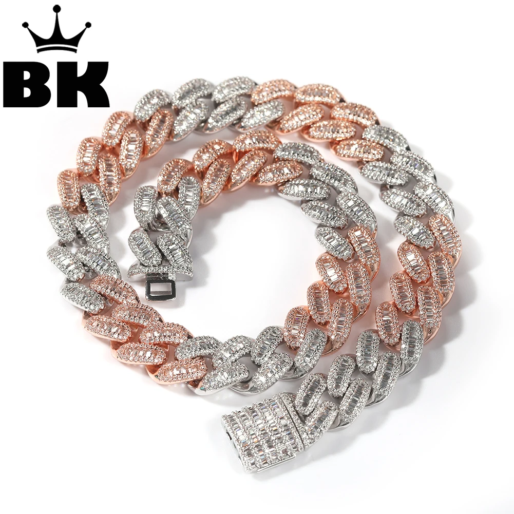 15mm Zirconia Cuban Chain Necklace For Men Square Buckle Top Quality CZ Bracelet Luxury Full Iced Out Hiphop Jewelry Two-Color
15mm Zirconia Cuban Chain Necklace For Men Square Buckle Top Quality CZ Bracelet Luxury Full Iced Out Hiphop Jewelry Two-Color