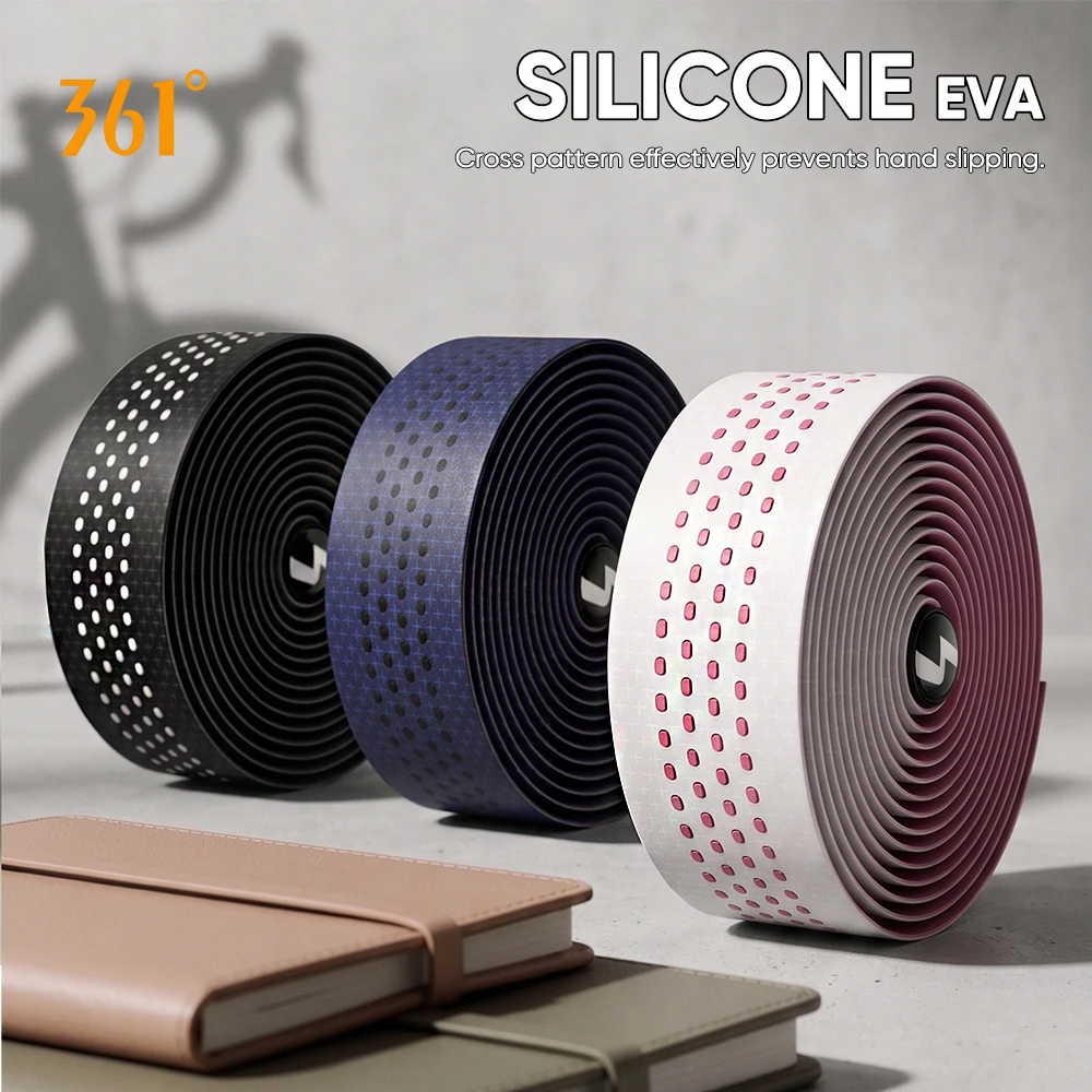 361 Degrees Silicone Road Bike Handlebar Tape Soft Bicycle Handle Bar Straps Cross Pattern Cycling Tapes for Gravel Bike Racing
361 Degrees Silicone Road Bike Handlebar Tape Soft Bicycle Handle Bar Straps Cross Pattern Cycling Tapes for Gravel Bike Racing