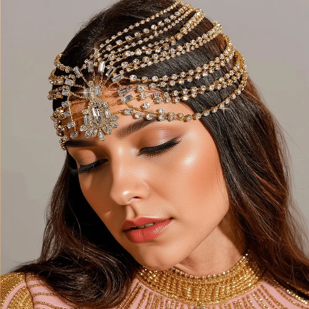 StonFans Multi-layer Rhinestone Headband Women Wedding Bridal Hair Decoration Boho Tassel Crystal Head Chain Forehead Jewelry
StonFans Multi-layer Rhinestone Headband Women Wedding Bridal Hair Decoration Boho Tassel Crystal Head Chain Forehead Jewelry