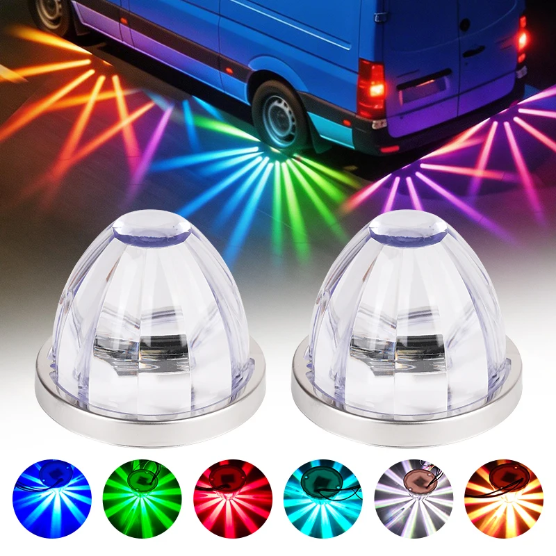 RGB LED traffic lights 12V 24V Big Watermelon, indicators, warning lights for trucks, trailers, caravans, buses, etc.
RGB LED traffic lights 12V 24V Big Watermelon, indicators, warning lights for trucks, trailers, caravans, buses, etc.