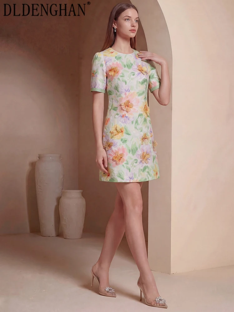 DLDENGHAN Women Summer Vintage O-Neck Short Sleeves Print Three-dimensional Petal Elegant New model Mini Dresses
DLDENGHAN Women Summer Vintage O-Neck Short Sleeves Print Three-dimensional Petal Elegant New model Mini Dresses