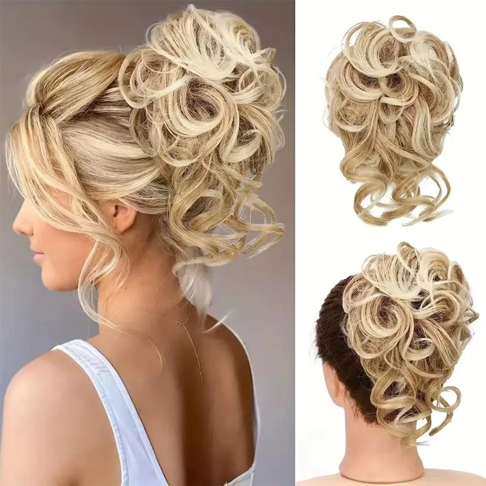 Synthetic Messy Hair Bun Rings Wigs Hair Extension Wavy Curly Hairpieces Fluffy Chignon Donut Updo Women Girls Hair Accessories
Synthetic Messy Hair Bun Rings Wigs Hair Extension Wavy Curly Hairpieces Fluffy Chignon Donut Updo Women Girls Hair Accessories