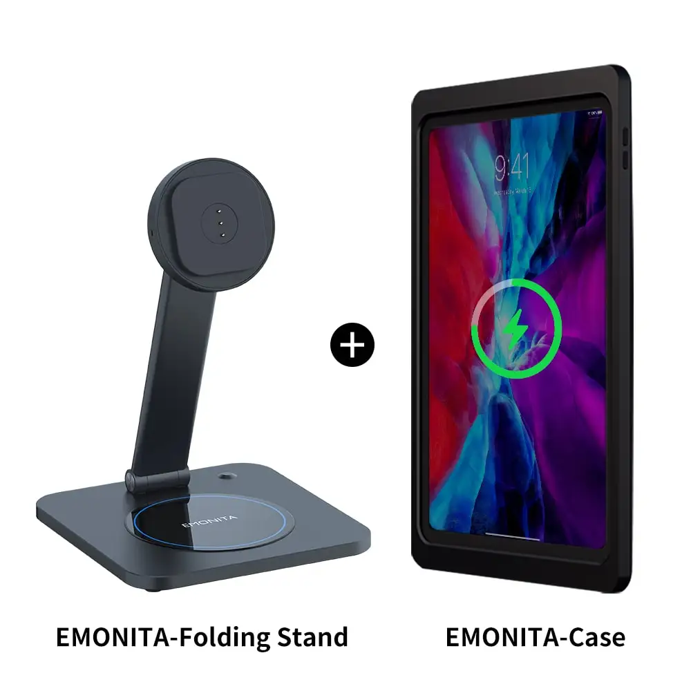EMONITA Foldable Magnetic Charger Stand with iPad Charging Case 45W Fast Charging, 360° Rotation 180° Tilt Include Type-C Cable
EMONITA Foldable Magnetic Charger Stand with iPad Charging Case 45W Fast Charging, 360° Rotation 180° Tilt Include Type-C Cable