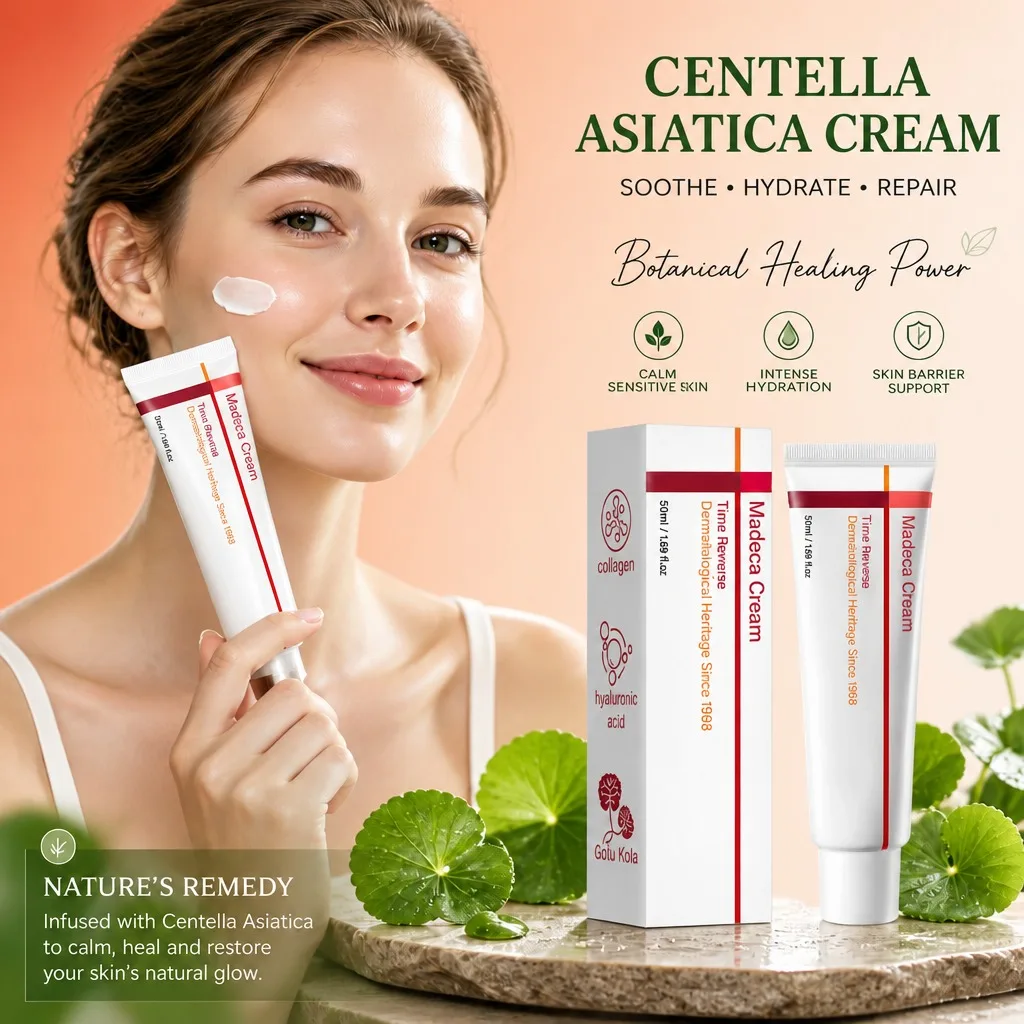 Madeca Cream Centella Moisturizer Collagen Firms Skin Reduces Wrinkles Hydrates Long Lasting Moisture Fast Absorbing Skincare
Madeca Cream Centella Moisturizer Collagen Firms Skin Reduces Wrinkles Hydrates Long Lasting Moisture Fast Absorbing Skincare