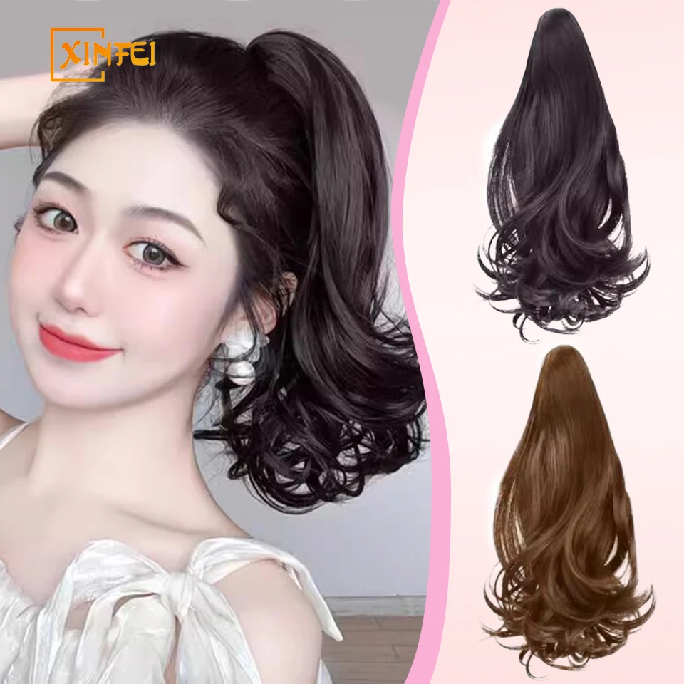 Synthetic Claw Clip in Hair Extension 12 Inch Curly Wavy Ponytail Extension Natural Soft Mini Jaw Claw Hairpiece for Women
Synthetic Claw Clip in Hair Extension 12 Inch Curly Wavy Ponytail Extension Natural Soft Mini Jaw Claw Hairpiece for Women