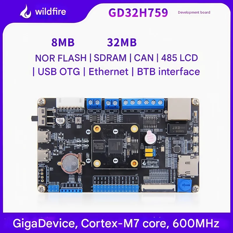 Wildfire GD32 development board GD32H759IMK6 development board learning board ARM M7 domestic 600MHz microcontroller
Wildfire GD32 development board GD32H759IMK6 development board learning board ARM M7 domestic 600MHz microcontroller