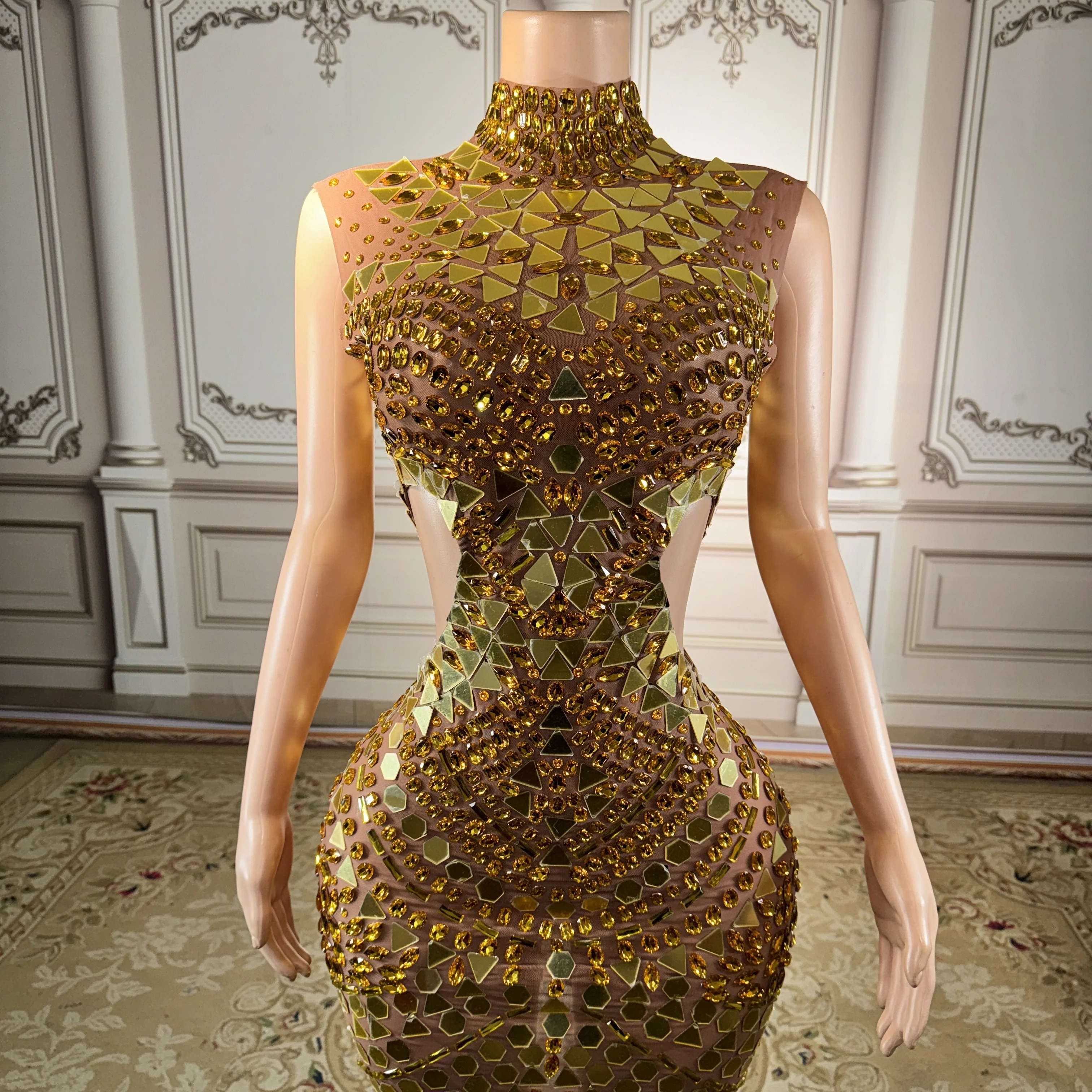 ZD Elegant Sparkling Mini Dress Nightclub Outfit Stage Performance Concert Dance Show Fashion Runway Women's Glitter Party
ZD Elegant Sparkling Mini Dress Nightclub Outfit Stage Performance Concert Dance Show Fashion Runway Women's Glitter Party