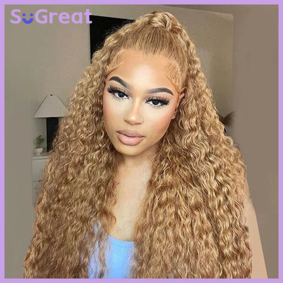 Honey Blonde Human Hair Lace Front Wig Human Hair 13X6 27 Deep Wave HD Lace Frontal Curly Wigs For Women Human Hair Wig on sale
Honey Blonde Human Hair Lace Front Wig Human Hair 13X6 27 Deep Wave HD Lace Frontal Curly Wigs For Women Human Hair Wig on sale