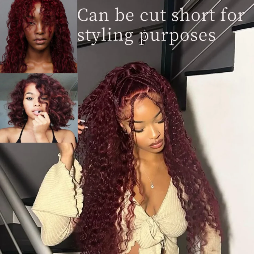 180 Density 99J red Colored Body Wave 13x6 HD Lace Black 4/27 wig Lace Front Human Hair Wigs Pre Plucked For Black Women
180 Density 99J red Colored Body Wave 13x6 HD Lace Black 4/27 wig Lace Front Human Hair Wigs Pre Plucked For Black Women