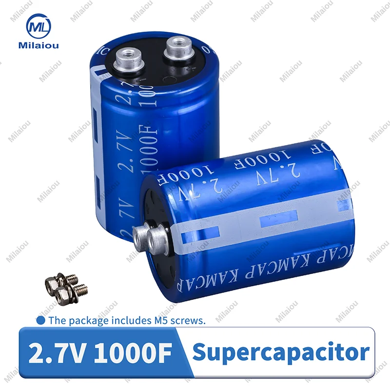 2,7 В 1000F автомобильный суперконденсатор Fara конденсатор с винтовым отверстием доступен для модуля автомобильного конденсатора совершенно новый 2,7V1000F 51x71 мм
2,7 В 1000F автомобильный суперконденсатор Fara конденсатор с винтовым отверстием доступен для модуля автомобильного конденсатора совершенно новый 2,7V1000F 51x71 мм