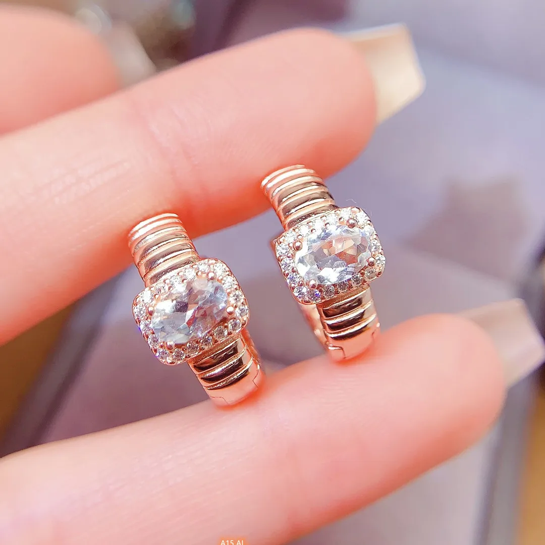 Fine Jewelry Women's Earrings 925 Sterling Silver Inset Natural Sky Blue Blue Topaz 4x6mm Plated 18K Rose Gold to Girlfriend New
Fine Jewelry Women's Earrings 925 Sterling Silver Inset Natural Sky Blue Blue Topaz 4x6mm Plated 18K Rose Gold to Girlfriend New