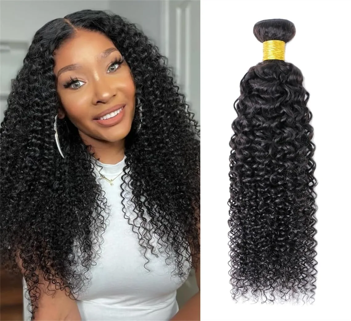 Kinky Curly Human Hair Bundles Thick Brazilian Virgin Curly Weave Bundles Human Hair 100% Unprocessed Double Weft Natural Black
Kinky Curly Human Hair Bundles Thick Brazilian Virgin Curly Weave Bundles Human Hair 100% Unprocessed Double Weft Natural Black
