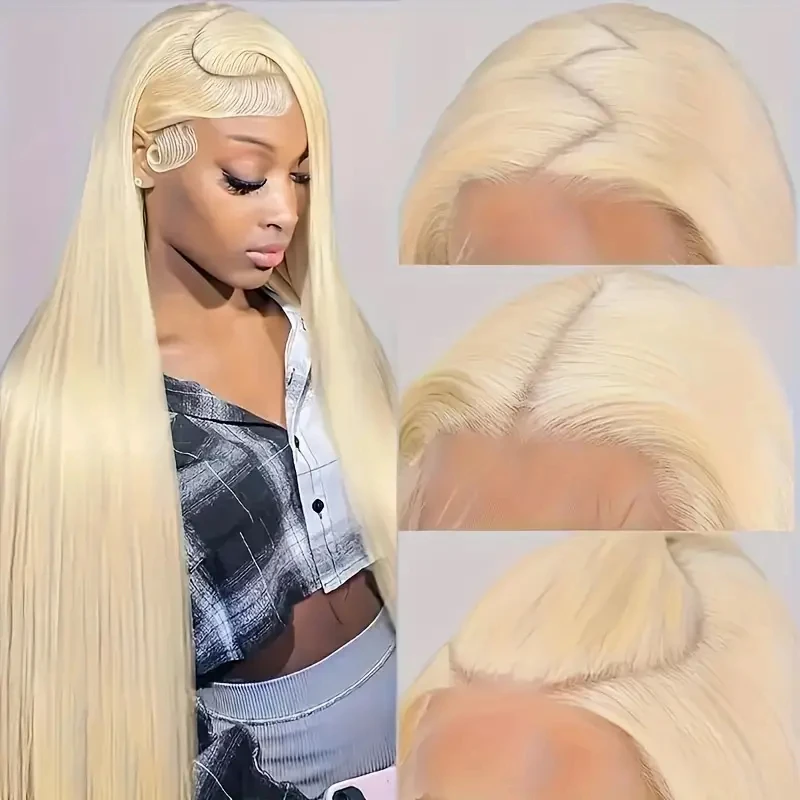 Alimice 613 Lace Front Wig Blonde Straight Human Hair 13x4 Lace Front Wigs Human Hair Pre Plucked with Baby Hair 180% Density
Alimice 613 Lace Front Wig Blonde Straight Human Hair 13x4 Lace Front Wigs Human Hair Pre Plucked with Baby Hair 180% Density