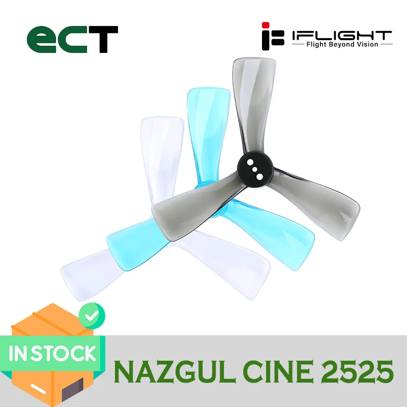 iFlight Nazgul Cine 2525 2.5inch Tri-blade/3 blade propeller Prop CW CCW for FPV drone part
iFlight Nazgul Cine 2525 2.5inch Tri-blade/3 blade propeller Prop CW CCW for FPV drone part