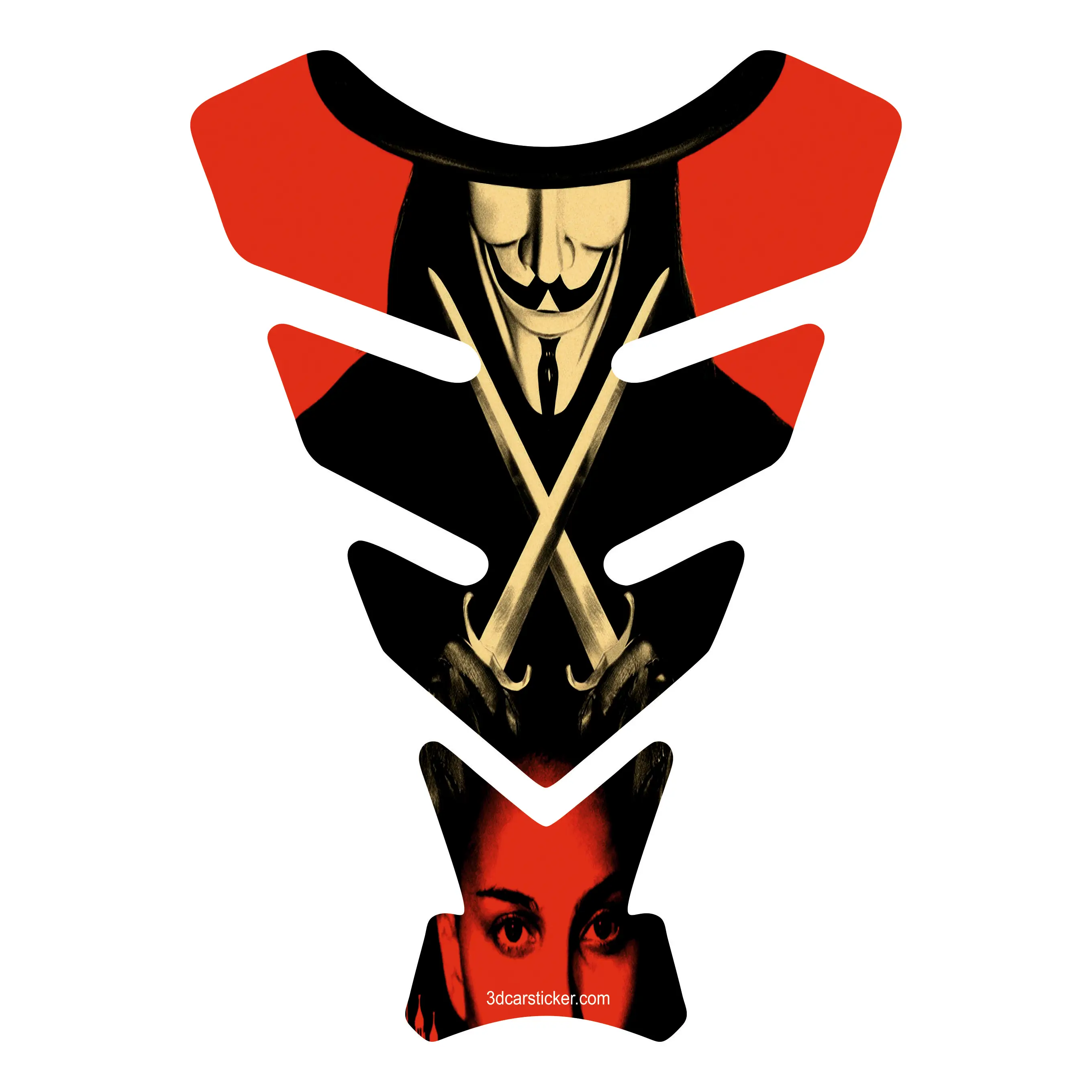 Tank Pad Fuel Prodector 3D Sticker Decal Motorcycle Gas Protect Helmet Movie V for Vendetta Mask Legend
Tank Pad Fuel Prodector 3D Sticker Decal Motorcycle Gas Protect Helmet Movie V for Vendetta Mask Legend
