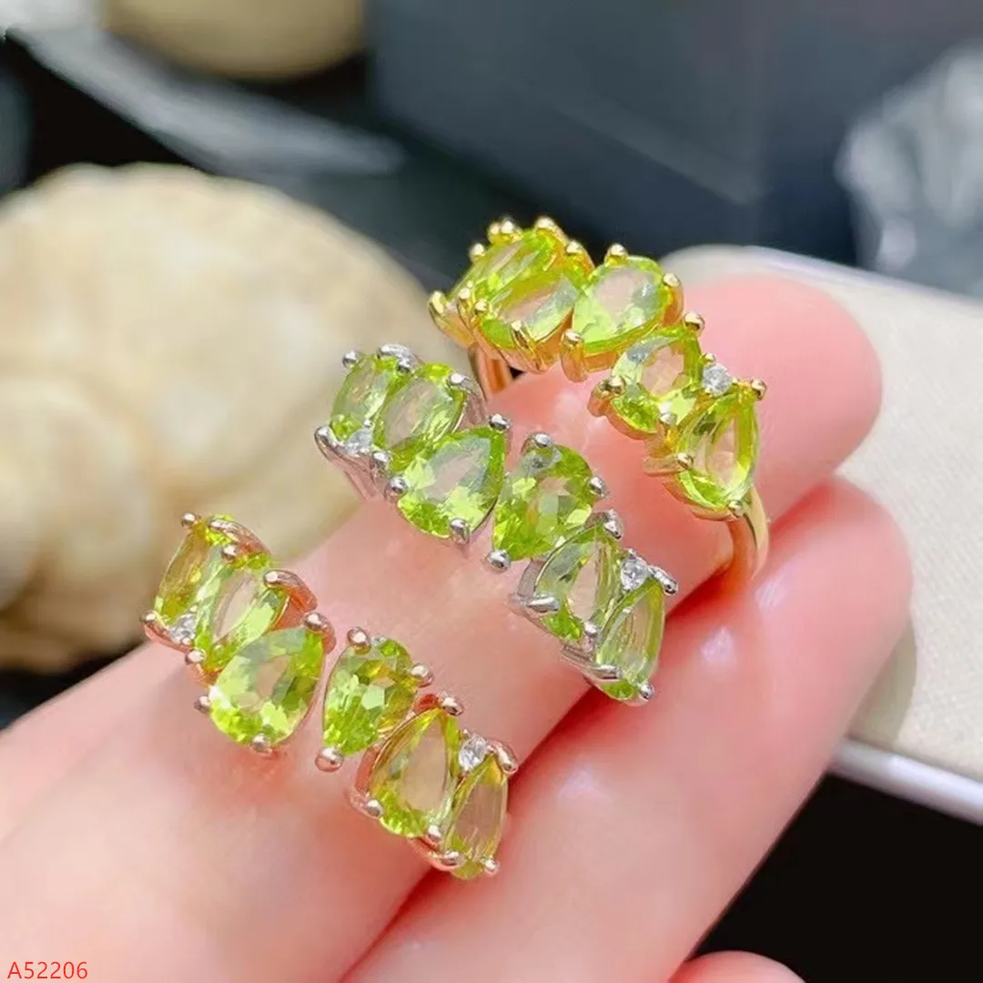 Fine Jewelry 925 Sterling Silver Natural Peridot Gemstone Women Faceted Waterdrop Ring Marry Got Engaged Party Girl Gift New
Fine Jewelry 925 Sterling Silver Natural Peridot Gemstone Women Faceted Waterdrop Ring Marry Got Engaged Party Girl Gift New