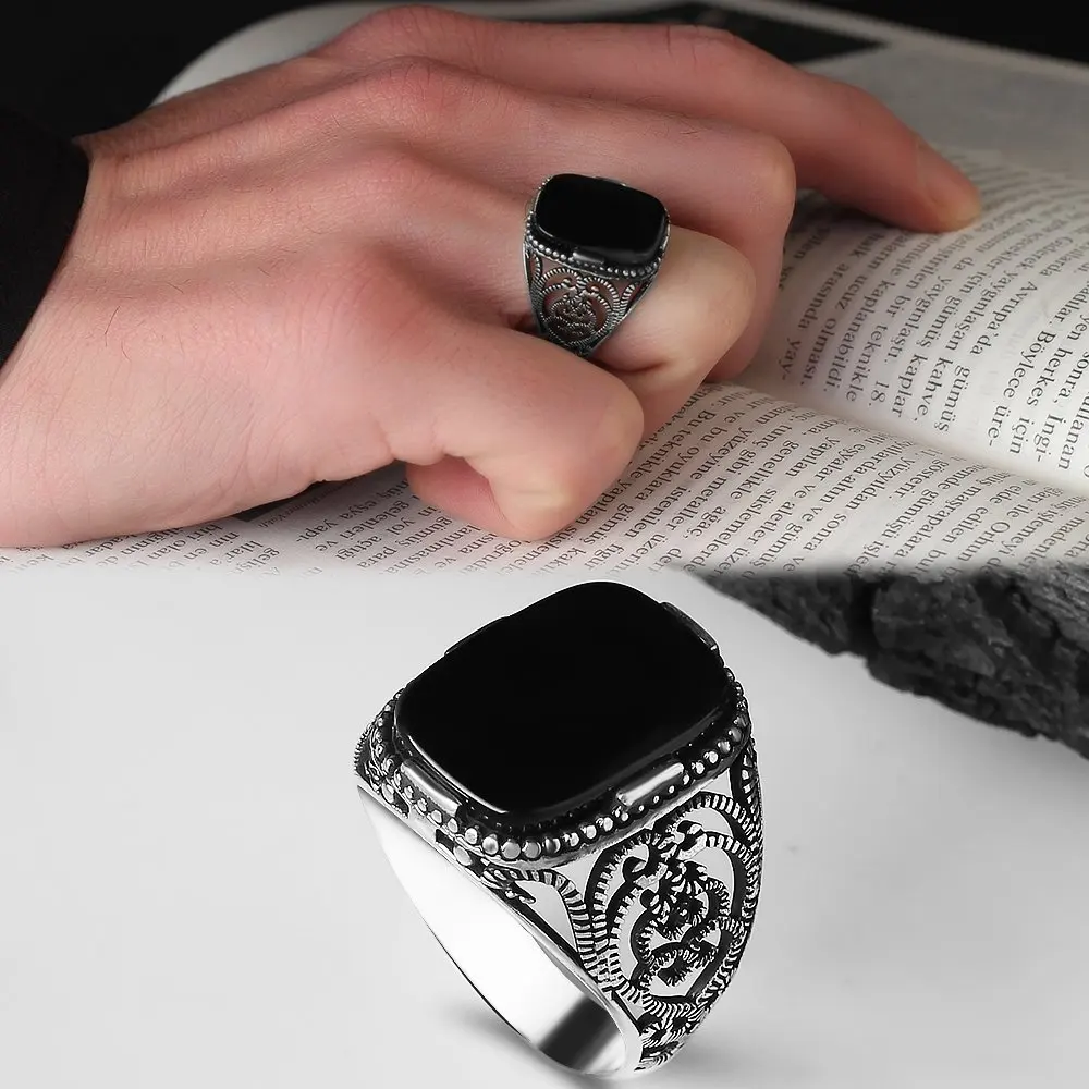 Onyx Stone Pattern 925 Sterling Mens Silver Ring 2022 Summer Winter Fashion Trend Accessories Products Souvenir Free Shipping
Onyx Stone Pattern 925 Sterling Mens Silver Ring 2022 Summer Winter Fashion Trend Accessories Products Souvenir Free Shipping