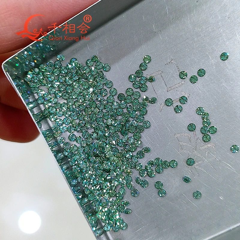dark green color 0.5CT per bag 1.0mm to 2.9mm small melee size moissanite round shape loose stone for jewelry making
dark green color 0.5CT per bag 1.0mm to 2.9mm small melee size moissanite round shape loose stone for jewelry making