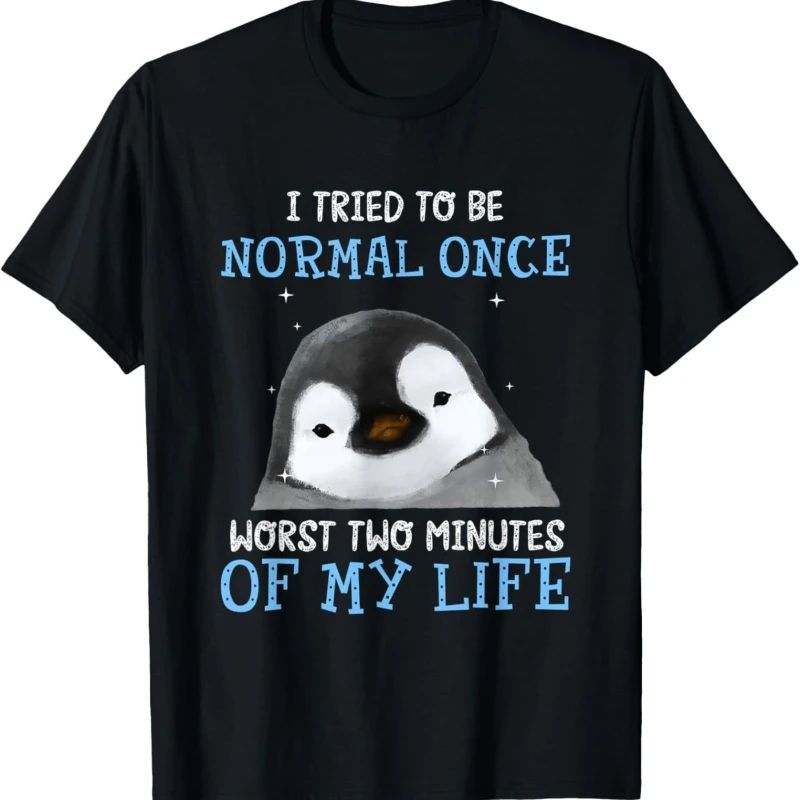 Men's Graphic T-shirt Penguin The Worst Two Minutes I Ever Tried to Live a Normal Life Themed Men's T-Shirt
Men's Graphic T-shirt Penguin The Worst Two Minutes I Ever Tried to Live a Normal Life Themed Men's T-Shirt