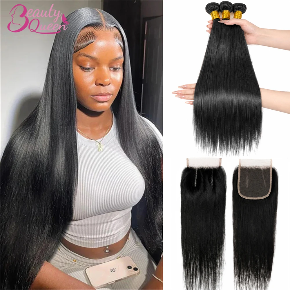 4x4 Lace Closure With Bundles Bone Straight Bundles 30 Inch Long 100% Human Hair Weave Extensions Bundles With 4x4 Lace Closure
4x4 Lace Closure With Bundles Bone Straight Bundles 30 Inch Long 100% Human Hair Weave Extensions Bundles With 4x4 Lace Closure