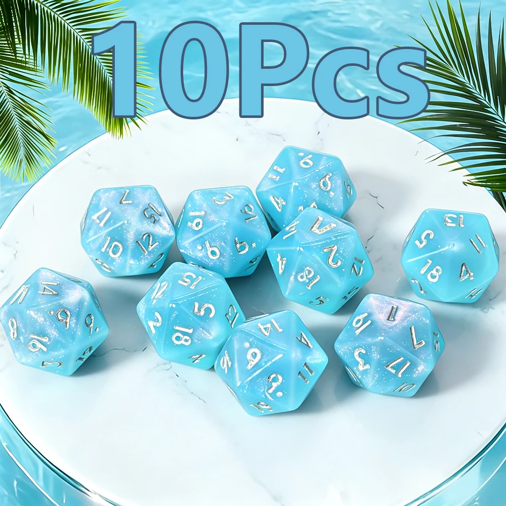 10pcs Blue D20 Dice Suitable for various tabletop games, role-playing games, Dungeons & Dragons (D&D), and more.
10pcs Blue D20 Dice Suitable for various tabletop games, role-playing games, Dungeons & Dragons (D&D), and more.
