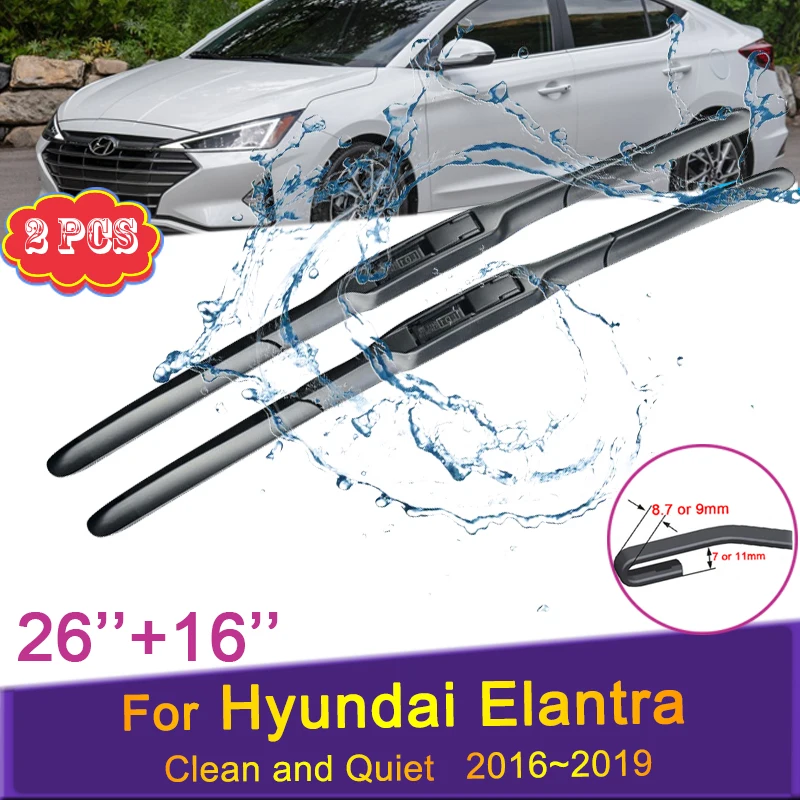 Стеклоочистители для Hyundai Elantra AD 2016 ~ 2019 2017, переднее ветровое стекло, резиновые стеклоочистители, автомобильная наклейка, аксессуары, J-образный крюк
Стеклоочистители для Hyundai Elantra AD 2016 ~ 2019 2017, переднее ветровое стекло, резиновые стеклоочистители, автомобильная наклейка, аксессуары, J-образный крюк