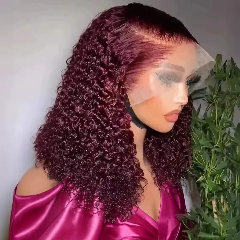 Deep Wave Short Bob Glueless Wigs Human Hair Pre Cut Lace Brazilian 99J Burgundy Colored 13x4 HD Lace Frontal Wig Pre Plucked
Deep Wave Short Bob Glueless Wigs Human Hair Pre Cut Lace Brazilian 99J Burgundy Colored 13x4 HD Lace Frontal Wig Pre Plucked