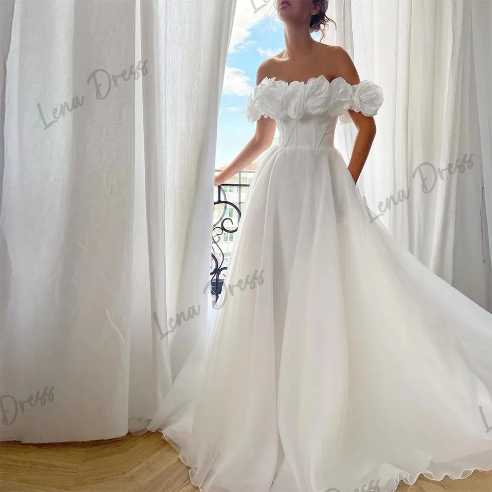 Lena White Evening Dresses 2024 Luxury Prom Dress 2024 Satin Elegant Formal Dresses for Women Flowers Long Skirt Line A Party
Lena White Evening Dresses 2024 Luxury Prom Dress 2024 Satin Elegant Formal Dresses for Women Flowers Long Skirt Line A Party