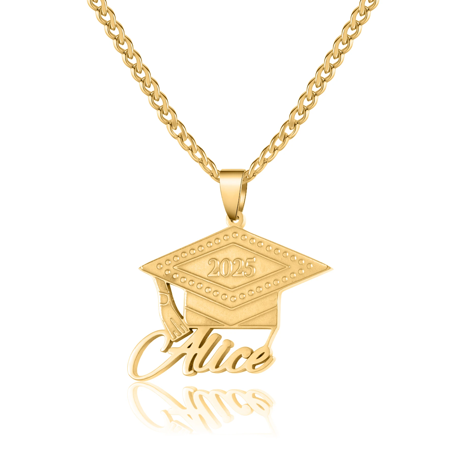 Personalized Class of 2025 Graduation Necklace Custom Name Graduation Cap Pendant stainless steel Jewelry for Graduate gift
Personalized Class of 2025 Graduation Necklace Custom Name Graduation Cap Pendant stainless steel Jewelry for Graduate gift