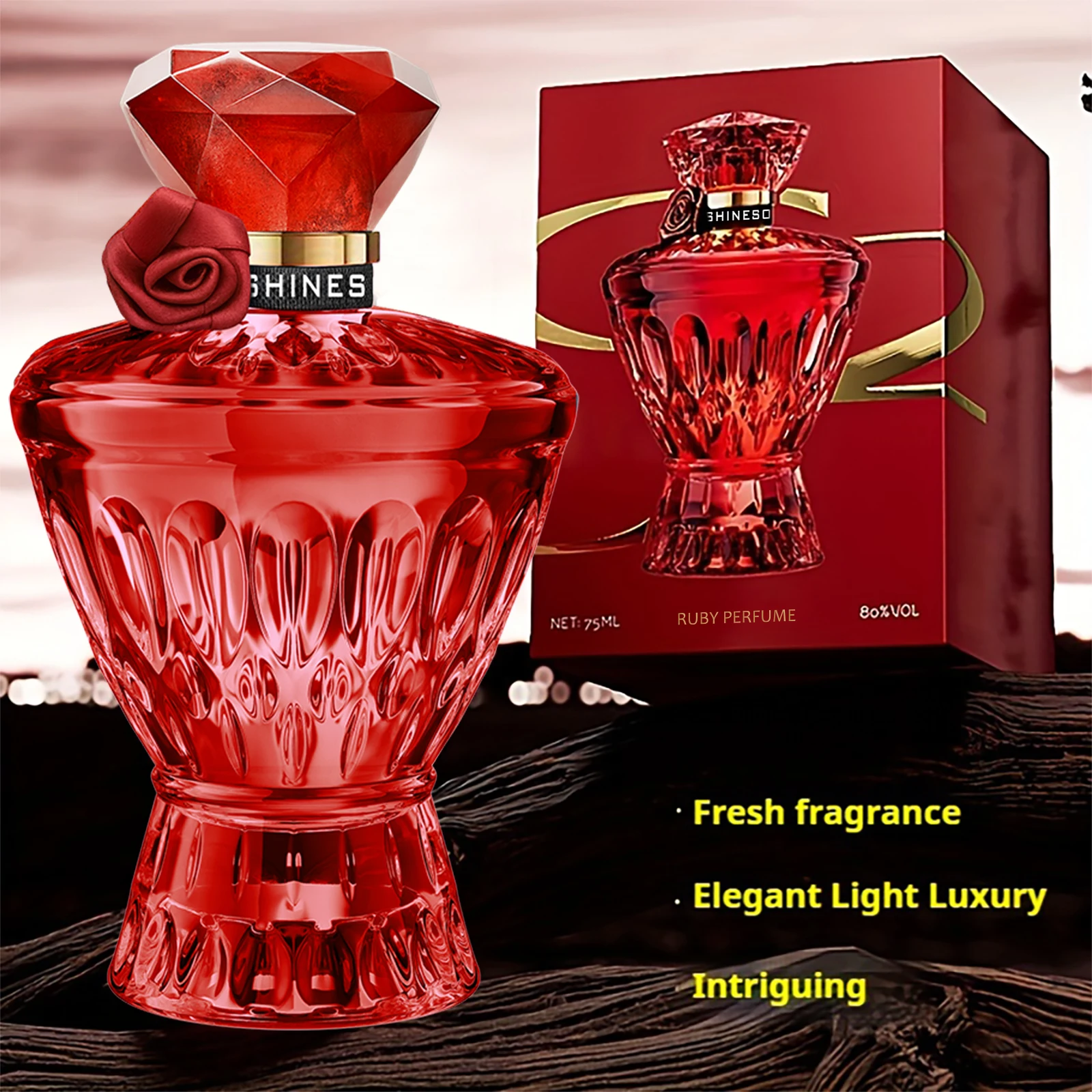 2.53fl oz Elegant Red Gemstone Perfume for Women - Formaldehyde-Free, Fruity Scented EDP, Alcohol-Based Liquid Fragrance, Ideal for Birthday, Halloween, Christmas, Valentine'S Day, Party Gift
2.53fl oz Elegant Red Gemstone Perfume for Women - Formaldehyde-Free, Fruity Scented EDP, Alcohol-Based Liquid Fragrance, Ideal for Birthday, Halloween, Christmas, Valentine'S Day, Party Gift