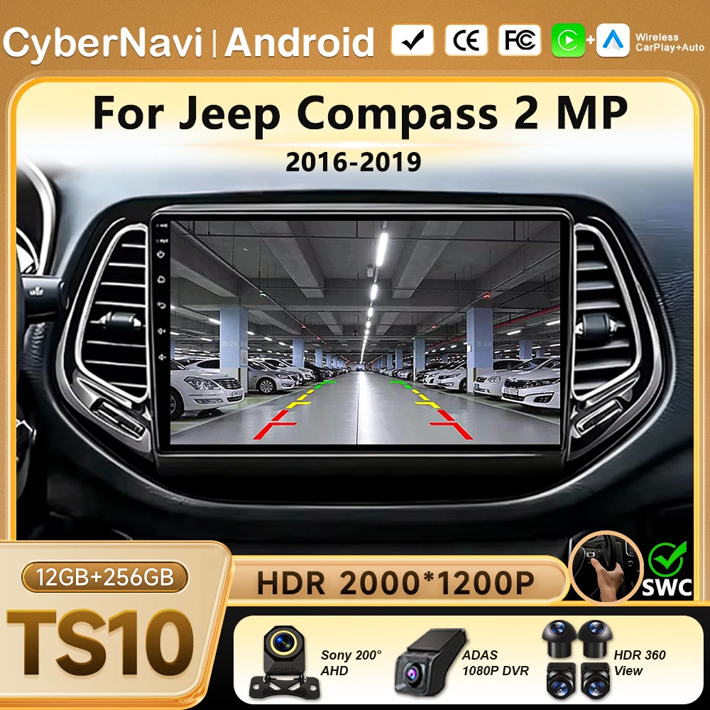 Android 16 Car Radio For Jeep Compass 2 MP 2016-2019 Car Multimedia Player Navigation GPS Wireless Carplay Head Unit Auto
Android 16 Car Radio For Jeep Compass 2 MP 2016-2019 Car Multimedia Player Navigation GPS Wireless Carplay Head Unit Auto