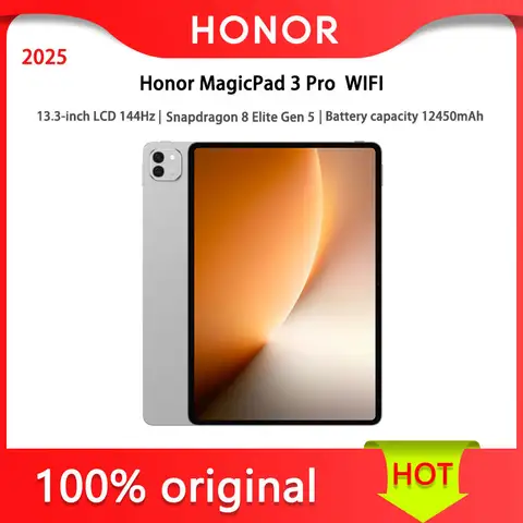 Honor MagicPad 3 Pro WiFi 13.3-inch LCD 144Hz | Snapdragon 8 Elite Gen 5  | Battery capacity 12450mAh  MagicOS 10.0