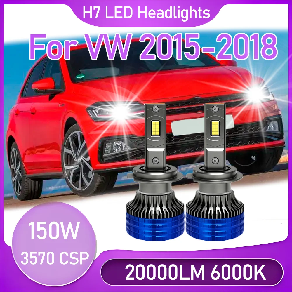 2PCS 6000K White Bulbs H7 LED Headlights 20000LM Headlamps With double Copper tube turbo fan auto lights 150W For VW 2015-2018
2PCS 6000K White Bulbs H7 LED Headlights 20000LM Headlamps With double Copper tube turbo fan auto lights 150W For VW 2015-2018