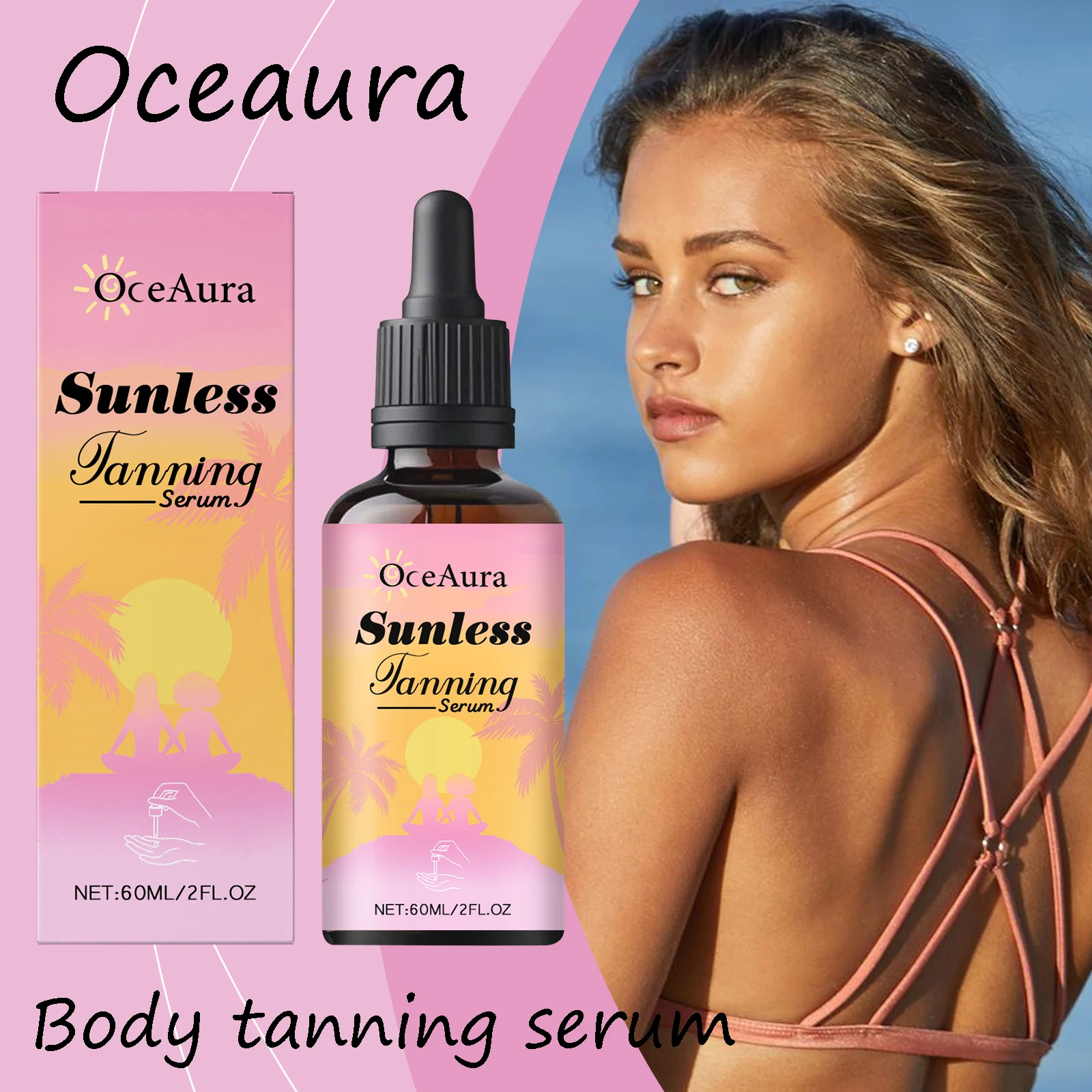 Oceaura Sunless Tanning Serum Summer Outdoor Tanning Bronze Wheat Skin Restore Skin Luster Moisturizing Tanning Serum
Oceaura Sunless Tanning Serum Summer Outdoor Tanning Bronze Wheat Skin Restore Skin Luster Moisturizing Tanning Serum