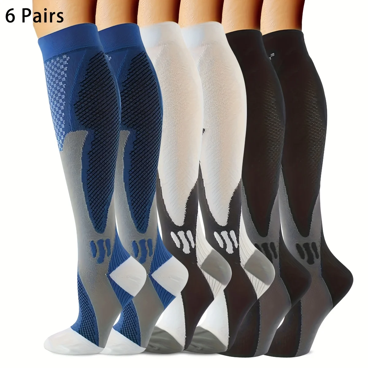 6-парные компрессионные носки для женщин и мужчин. Лучшая поддержка спортивного бега и езды на велосипеде.
6-парные компрессионные носки для женщин и мужчин. Лучшая поддержка спортивного бега и езды на велосипеде.