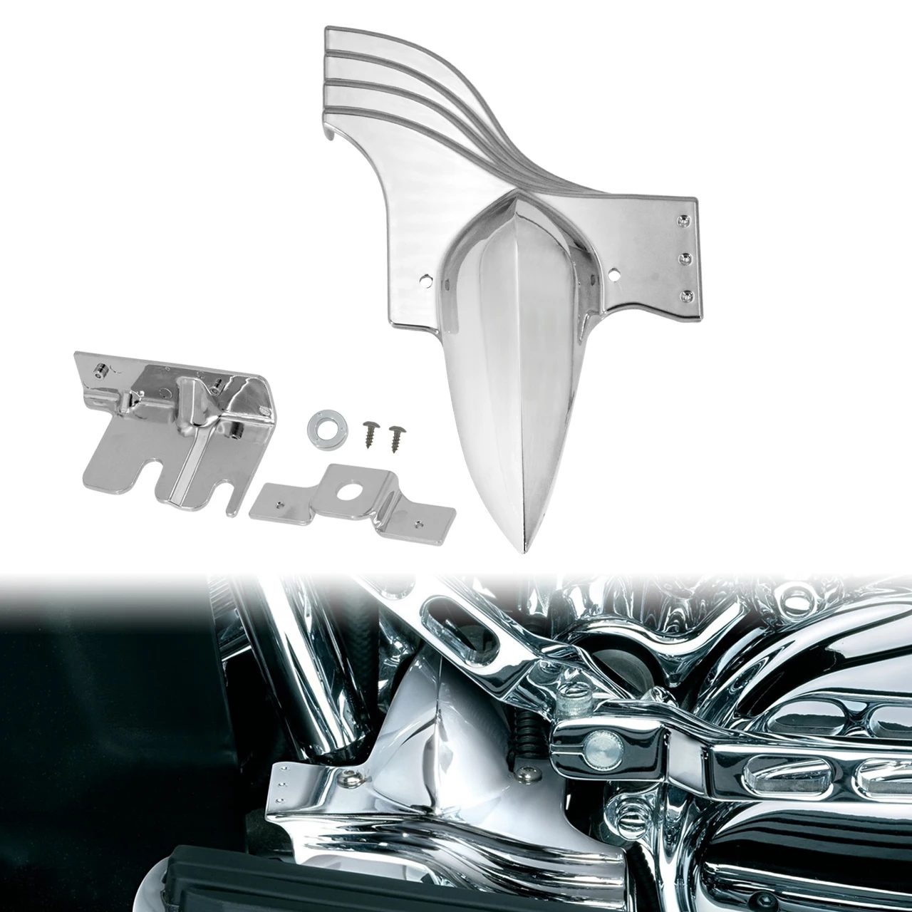 Motorcycle Lower Front Frame Cover Chrome Plastic For Harley Touring 1991-2023 Electra Glide Road King Street Tour Glide Trikes
Motorcycle Lower Front Frame Cover Chrome Plastic For Harley Touring 1991-2023 Electra Glide Road King Street Tour Glide Trikes
