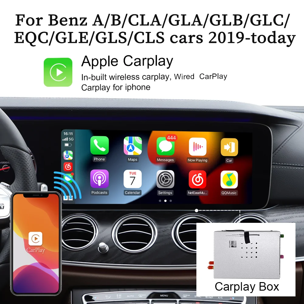 Wit-Up Air Carplay Box MMI Carplay Box For 2019-today Benz A/B/CLA/GLA/GLB/GLC/EQC//GLE/GLS MBUX NTG6.0 Apple CarPlay
Wit-Up Air Carplay Box MMI Carplay Box For 2019-today Benz A/B/CLA/GLA/GLB/GLC/EQC//GLE/GLS MBUX NTG6.0 Apple CarPlay
