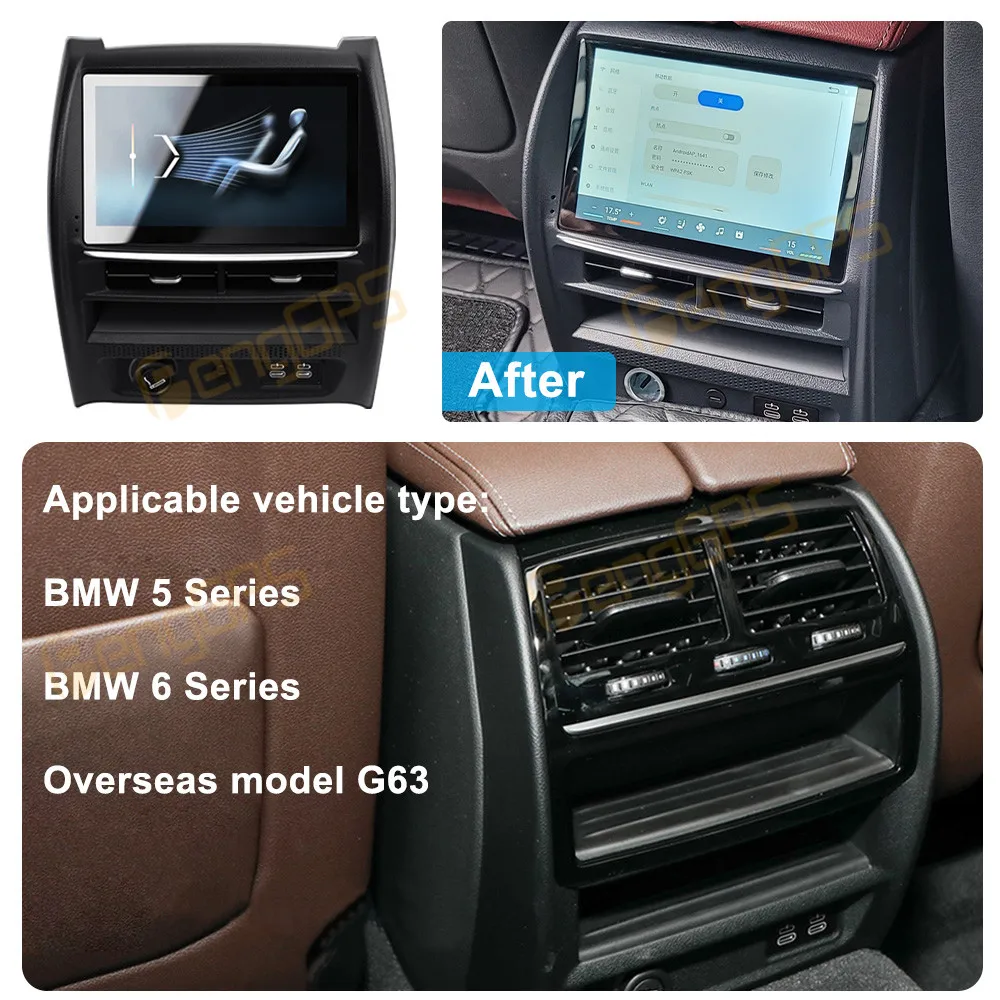 For BMW 5/6 Series G63 Android Car Radio Rear AC Control Panel Air Vent Control Modificte Climat Auto Climate Touch Screen
For BMW 5/6 Series G63 Android Car Radio Rear AC Control Panel Air Vent Control Modificte Climat Auto Climate Touch Screen