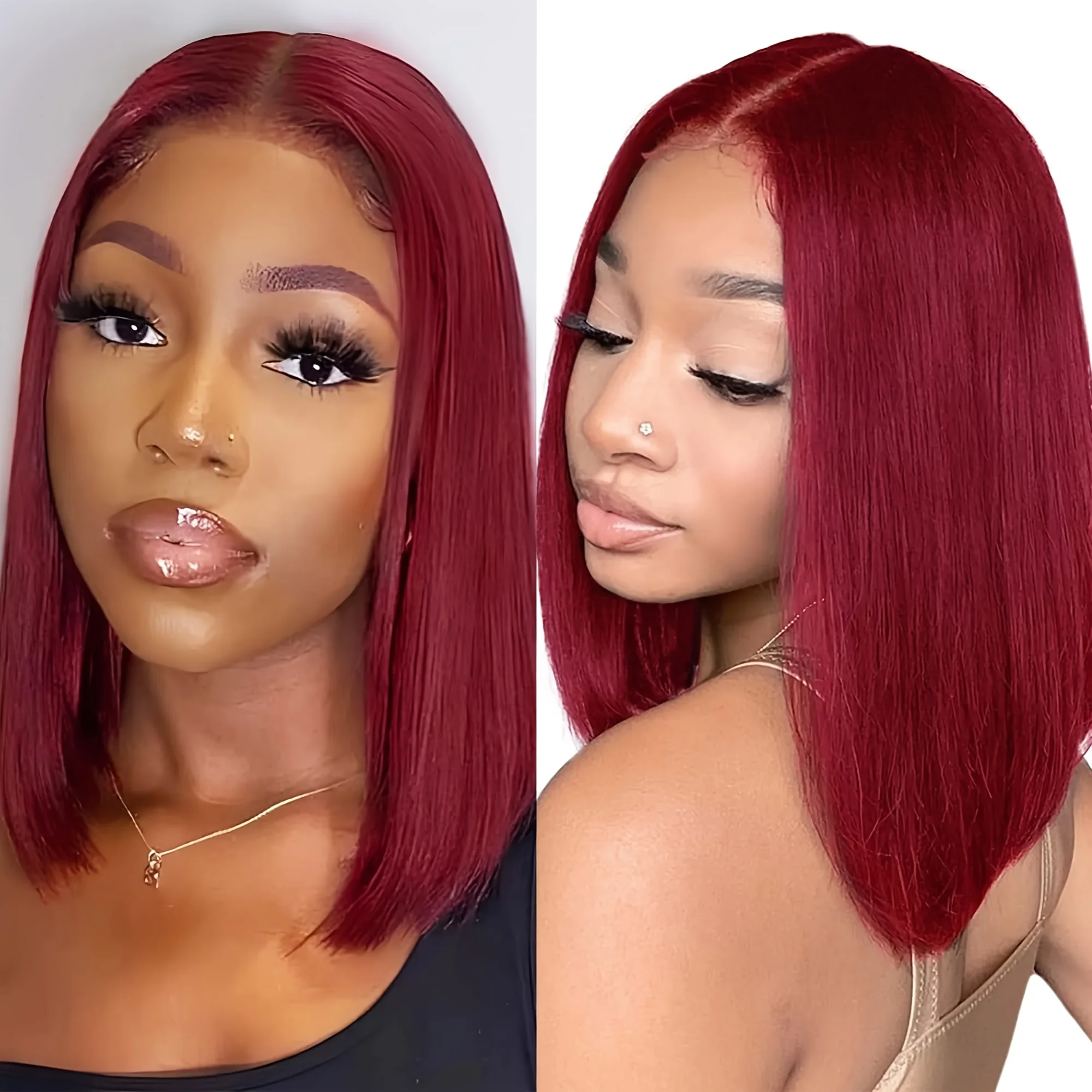 Бордовый парик-боб из 100% натуральных волос с HD-кружевной передней частью 13x4, цвет 99J, красный, плотность 200%, прямой, для женщин, 10-12 дюймов
Бордовый парик-боб из 100% натуральных волос с HD-кружевной передней частью 13x4, цвет 99J, красный, плотность 200%, прямой, для женщин, 10-12 дюймов