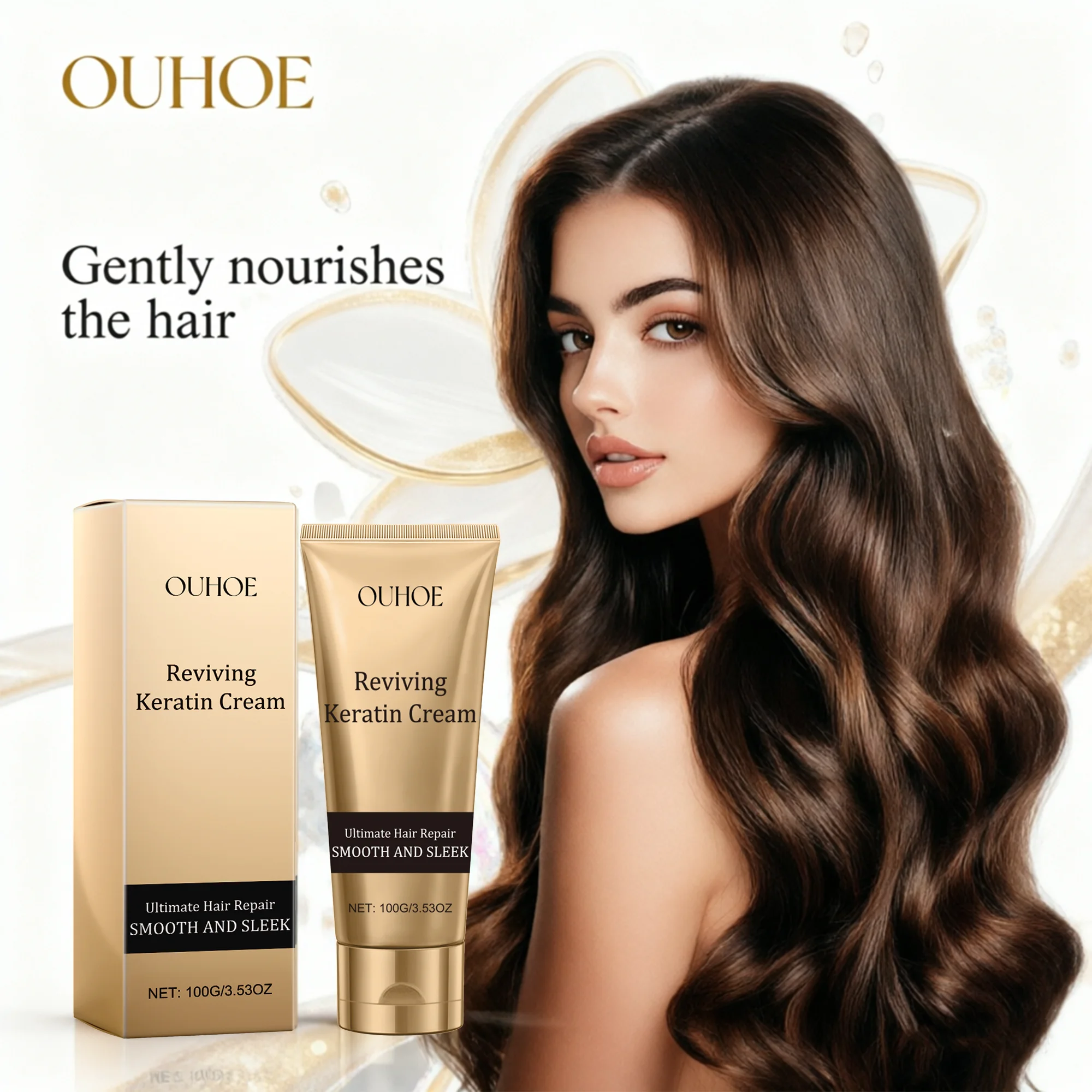 OUHOE Moisturizing Hair Mask For Dry Frizzy Hair Nourishing Smoothing Glossy Soft Hair Care
OUHOE Moisturizing Hair Mask For Dry Frizzy Hair Nourishing Smoothing Glossy Soft Hair Care