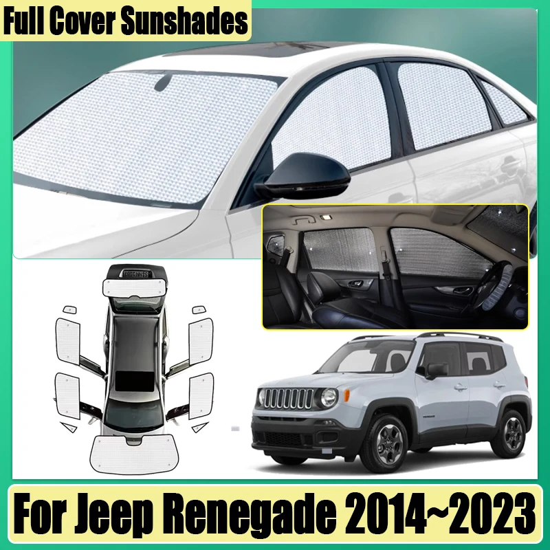 Объемный козырек для Jeep Renegade 2014 2015 2016 ~ 2023 автоматический передний и задний солнцезащитный козырек от солнца козырьки анти-УФ автомобильные аксессуары
Объемный козырек для Jeep Renegade 2014 2015 2016 ~ 2023 автоматический передний и задний солнцезащитный козырек от солнца козырьки анти-УФ автомобильные аксессуары
