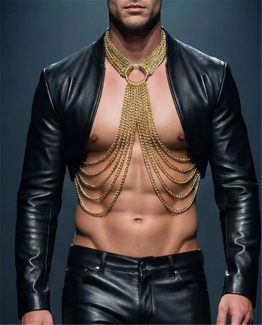 New Summer European And American Handmade Men's Body Chain, Beach Holiday Tassel Sexy Hollow Punk Style Men's Vest
New Summer European And American Handmade Men's Body Chain, Beach Holiday Tassel Sexy Hollow Punk Style Men's Vest