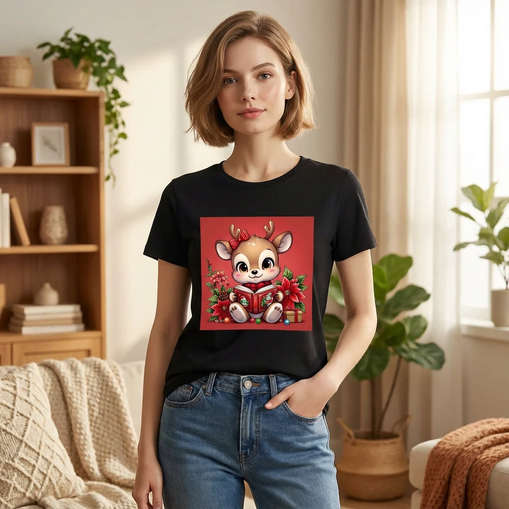 Women‘s T-Shirt Christmas deer Bubble Tea Graphic Soft Cotton
Women‘s T-Shirt Christmas deer Bubble Tea Graphic Soft Cotton