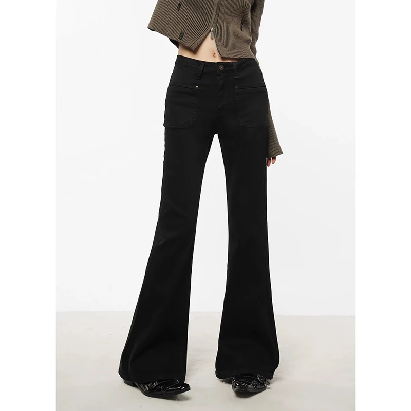 Black High Waist Flare Jeans Female Autumn Korean New Fashion Retro Loose Denim Pants Lady Straight Jeans
Black High Waist Flare Jeans Female Autumn Korean New Fashion Retro Loose Denim Pants Lady Straight Jeans